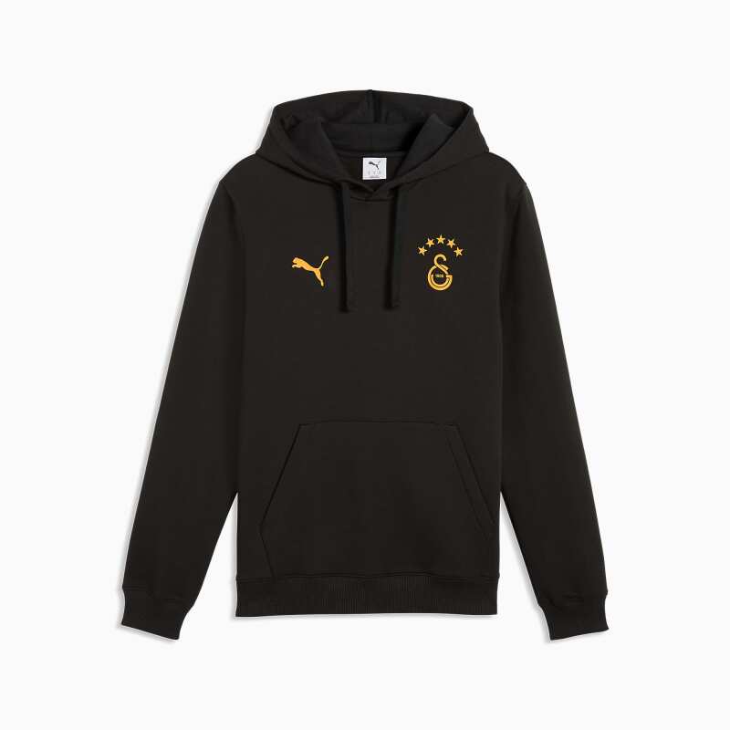 Puma Galatasaray FtblESS Hoodie FL Siyah Erkek Sweatshirt - Puma