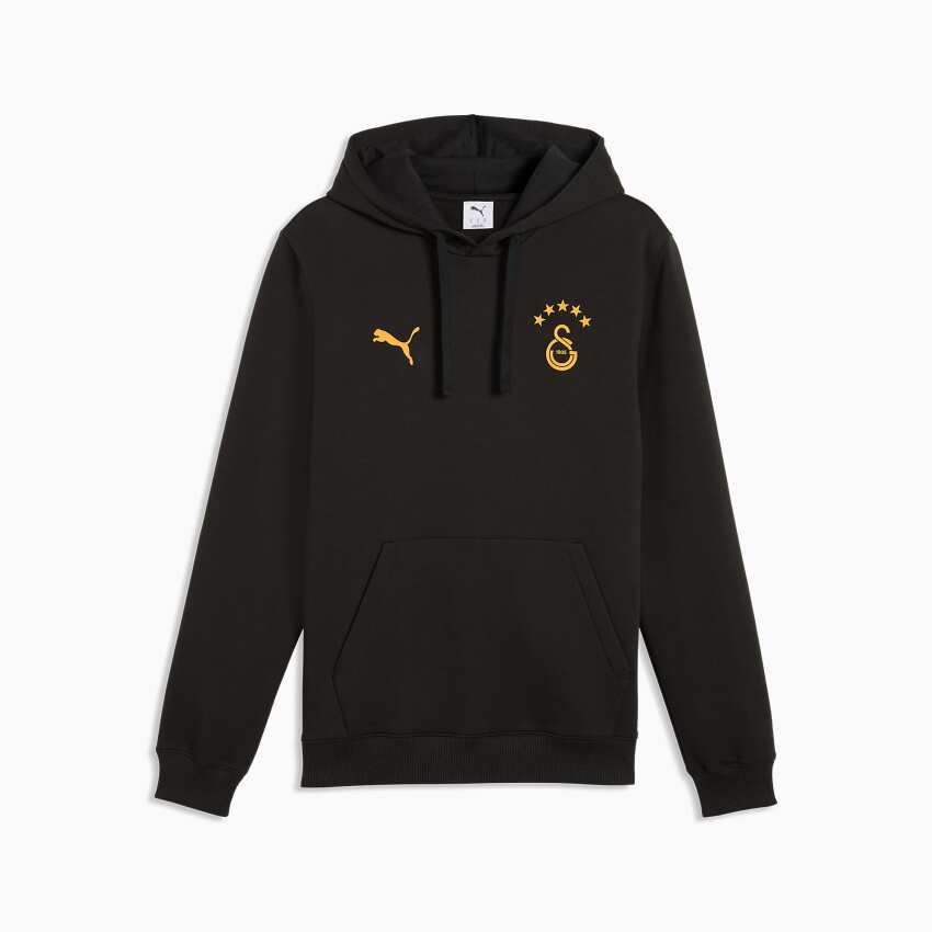 Puma Galatasaray FtblESS Hoodie FL Siyah Erkek Sweatshirt - 1