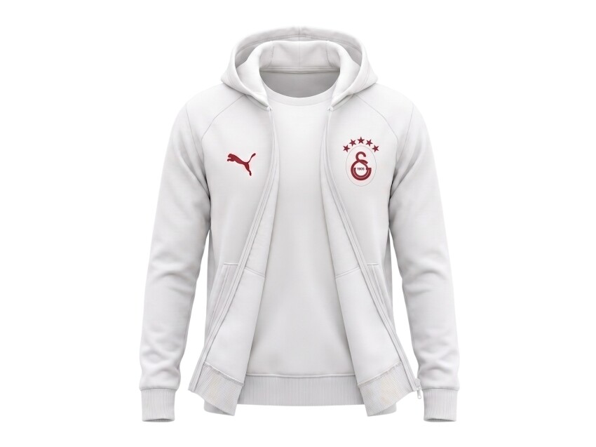 Puma Galatasaray FtblESSENTIALS Beyaz Çocuk Sweatshirt - 3