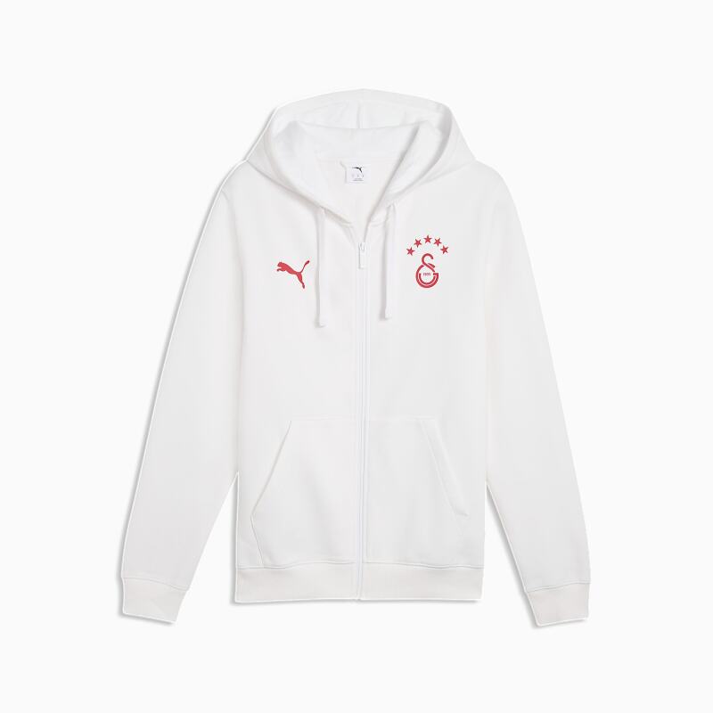 Puma Galatasaray FtblESSENTIALS Beyaz Erkek Sweatshirt - 4