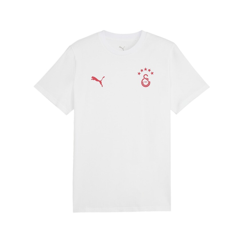 Puma Galatasaray FtblESSENTIALS Beyaz Erkek Tshirt - 1