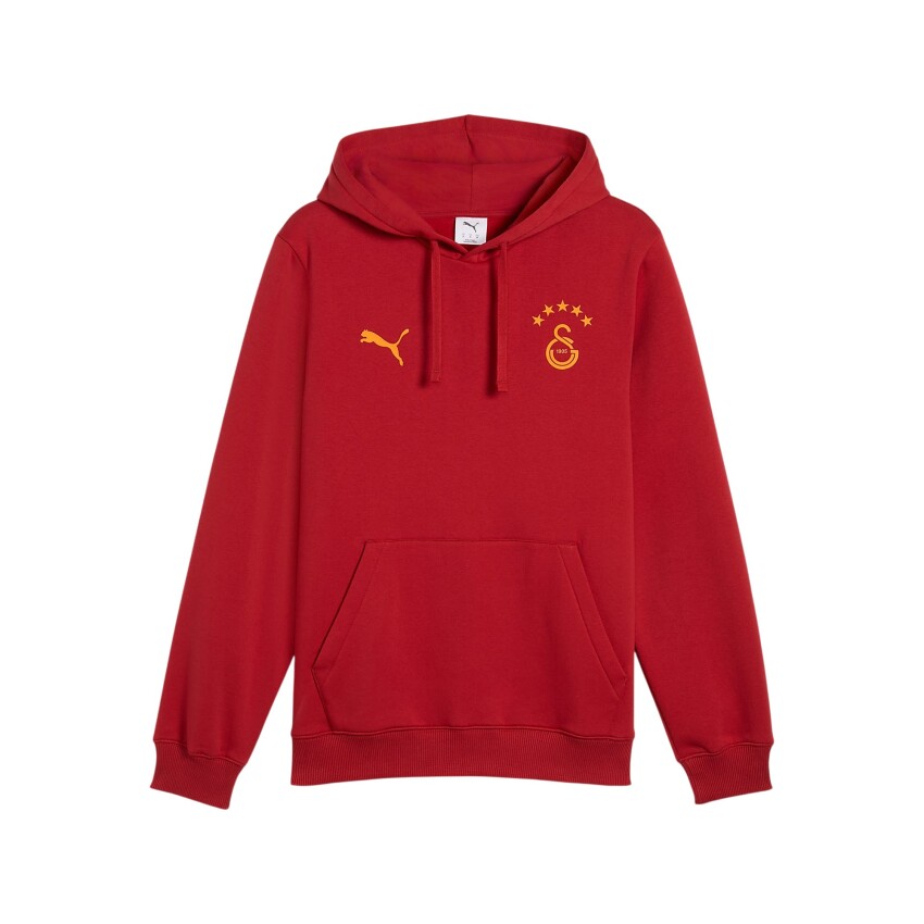 Puma Galatasaray FtblESSENTIALS Sarı-Kırmızı Erkek Sweatshirt - 4