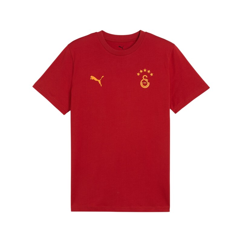 Puma Galatasaray FtblESSENTIALS Sarı-Kırmızı Erkek Tshirt - Puma
