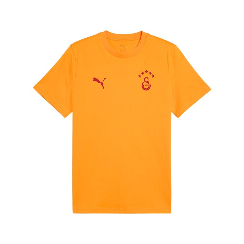 Puma Galatasaray FtblESSENTIALS Sarı-Kırmızı Erkek Tshirt - Puma