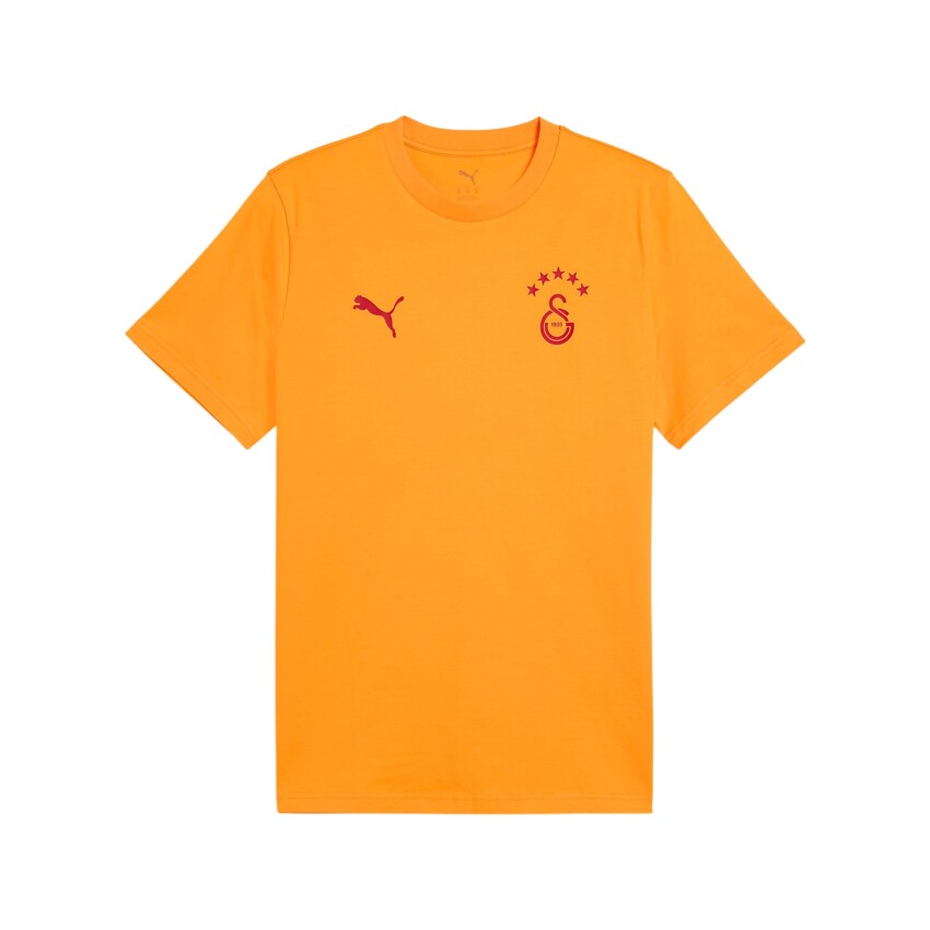 Puma Galatasaray FtblESSENTIALS Sarı-Kırmızı Erkek Tshirt - 1