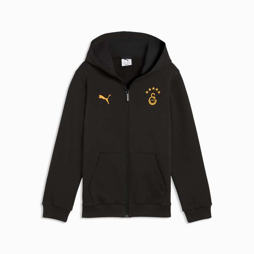 Puma Galatasaray FtblESSENTIALS Siyah Çocuk Sweatshirt - 4