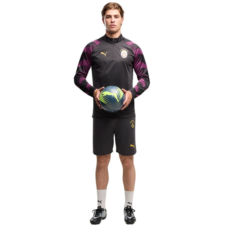 Puma Galatasaray Warm Up 1/4 Zip Top Antrasit Erkek Eşofman Üstü - 3