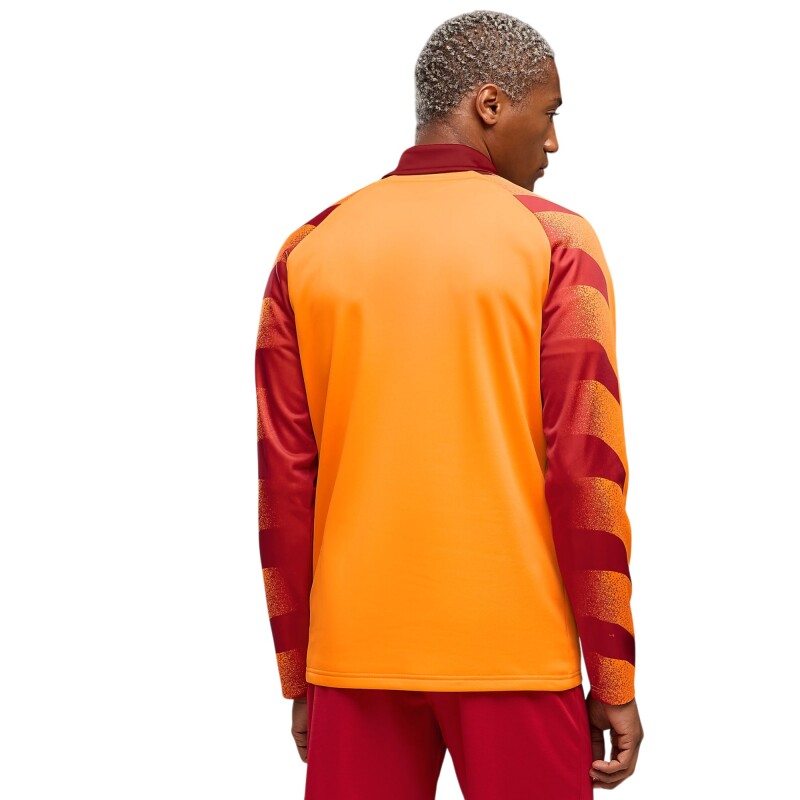 Puma Galatasaray Warm Up 1/4 Zip Top Sarı-Kırmızı Erkek Eşofman Üstü - Puma (1)