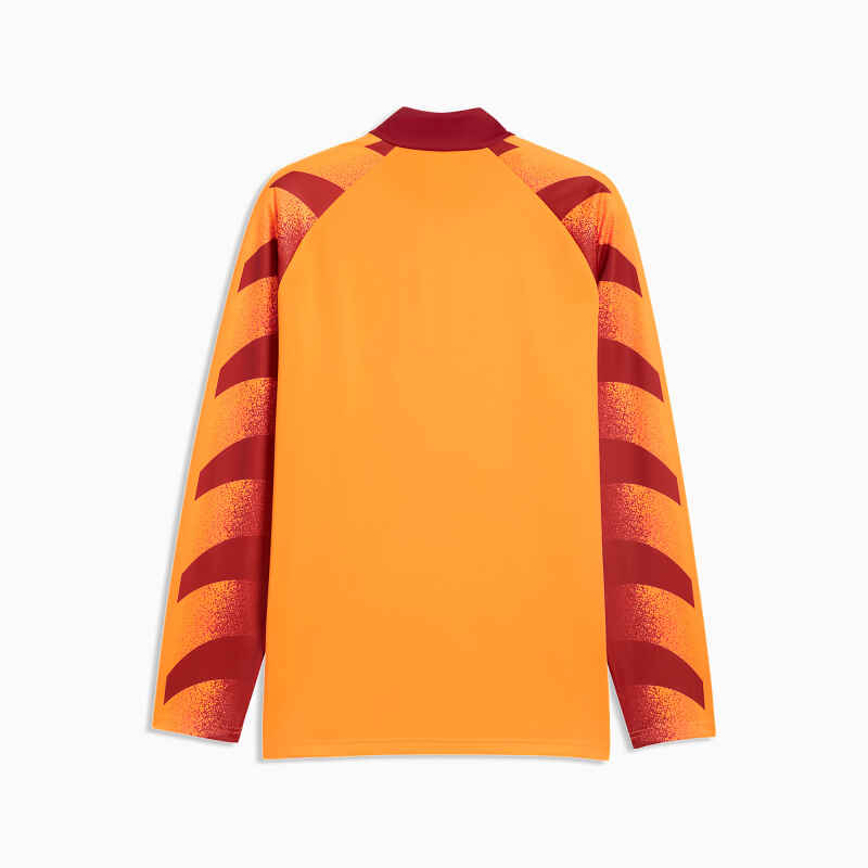 Puma Galatasaray Warm Up 1/4 Zip Top Sarı-Kırmızı Erkek Eşofman Üstü - 5