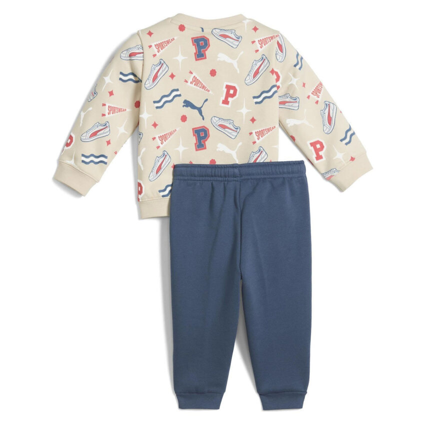 Puma Minicats Crew Set Bej Çocuk Eşofman Takımı - 2