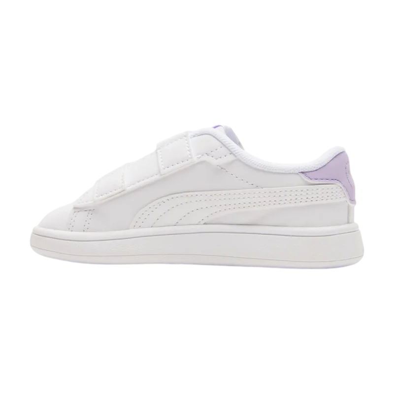 Puma Smash 3.0 Beyaz-Mor Çocuk Günlük Ayakkabı - 2