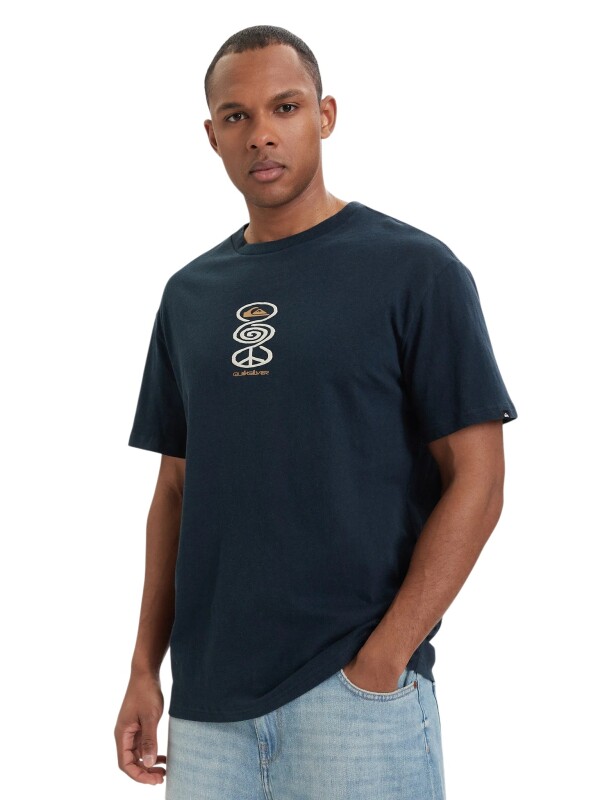 Quiksilver Harmony Spiral Lacivert Erkek Tshirt - Quiksilver