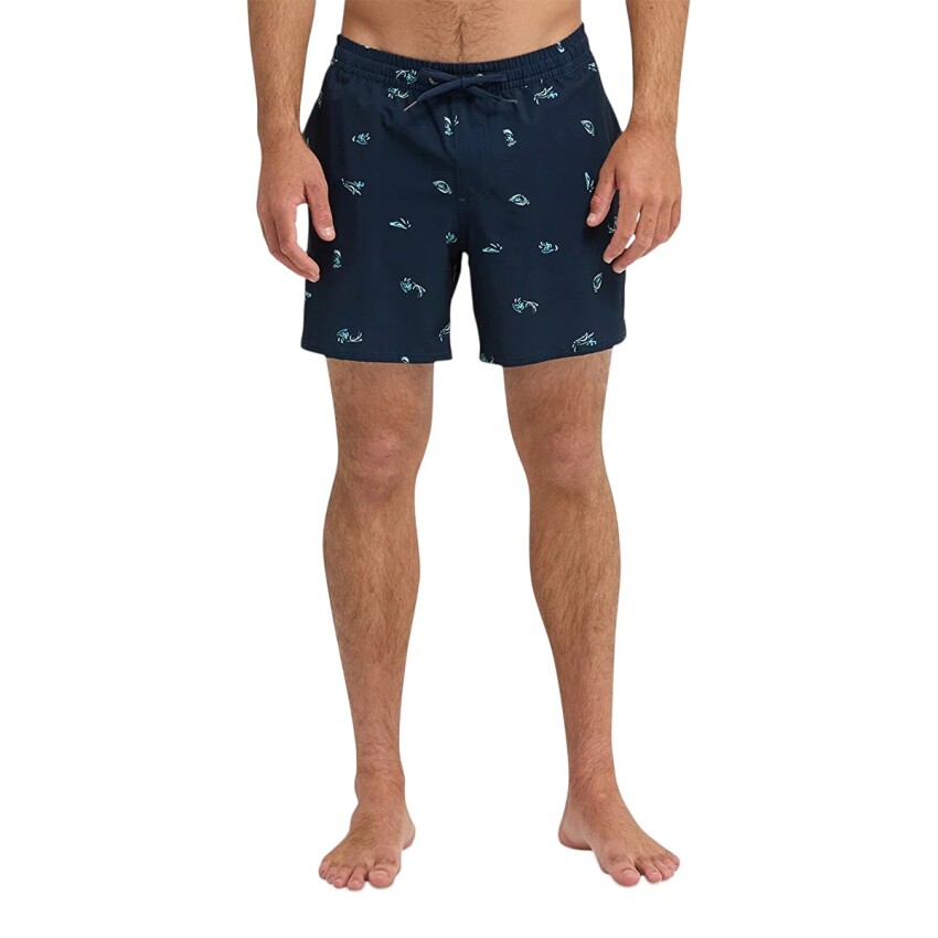 Quiksilver Strech Printed Lacivert Erkek Mayo - 1