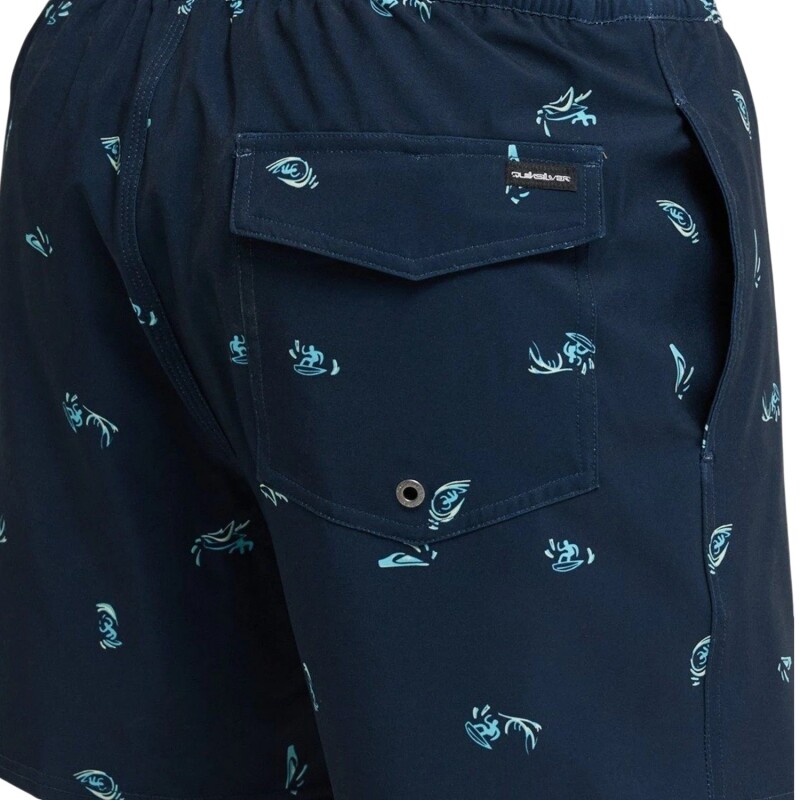 Quiksilver Strech Printed Lacivert Erkek Mayo - 4