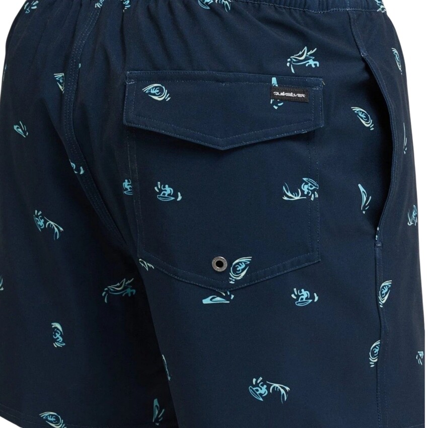 Quiksilver Strech Printed Lacivert Erkek Mayo - 4