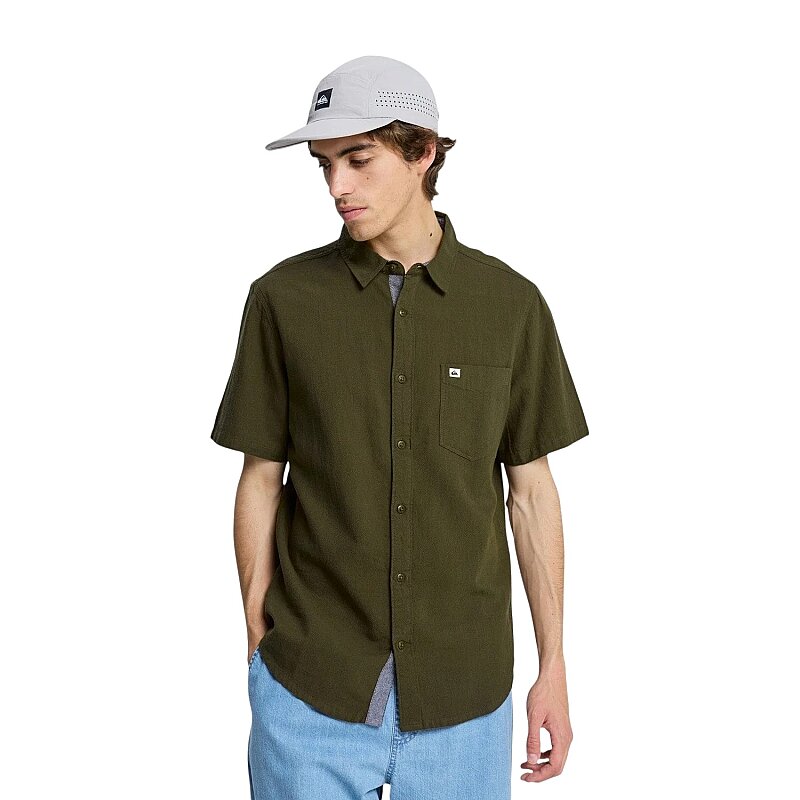Quiksilver Timebox Haki Erkek Gömlek - Quiksilver