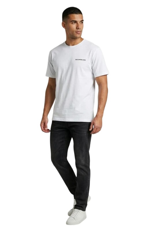 Quiksilver Touchdown Beyaz Erkek Tshirt - Quiksilver