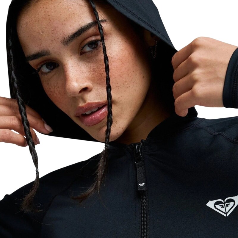 Roxy Essentials Hood Antrasit Kadın Tshirt - 5