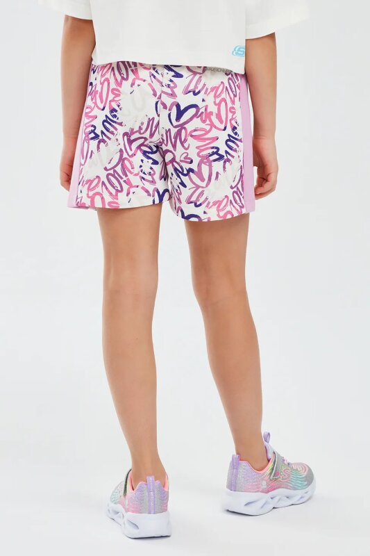Skechers 2XI-Lock G 3 Inch Short Beyaz Çocuk Şort - Skechers (1)