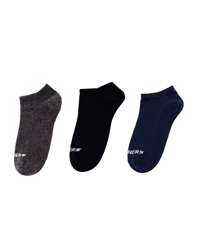 Skechers 3'lü Paket Essential Bilekli Lacivert Unisex Çorap - Skechers