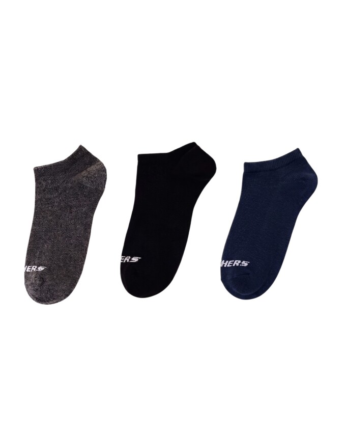 Skechers 3'lü Paket Essential Bilekli Lacivert Unisex Çorap - 1