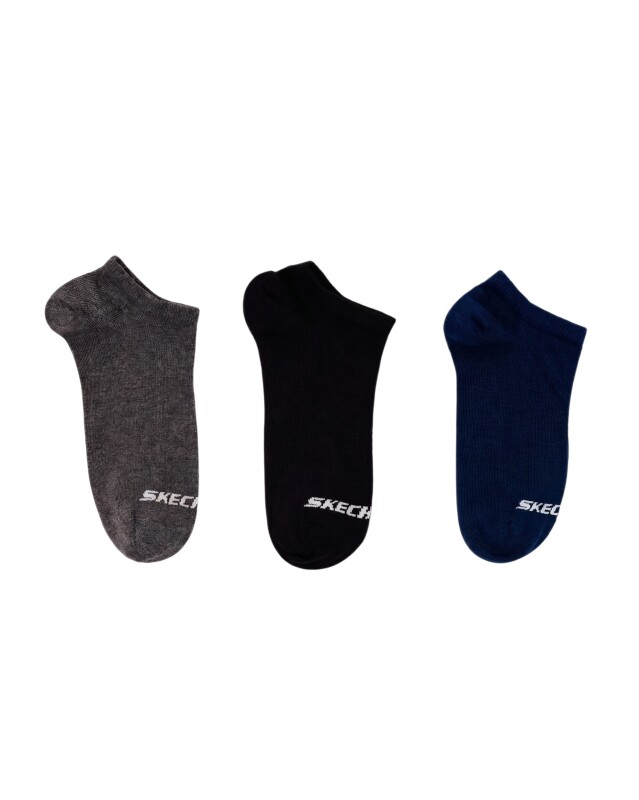 Skechers 3'lü Paket Essential Bilekli Lacivert Unisex Çorap - Skechers (1)