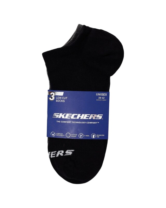 Skechers 3'lü Paket Essential Bilekli Lacivert Unisex Çorap - 3
