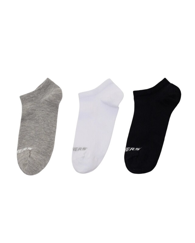 Skechers 3'lü Paket Essential Bilekli Siyah Unisex Çorap - Skechers