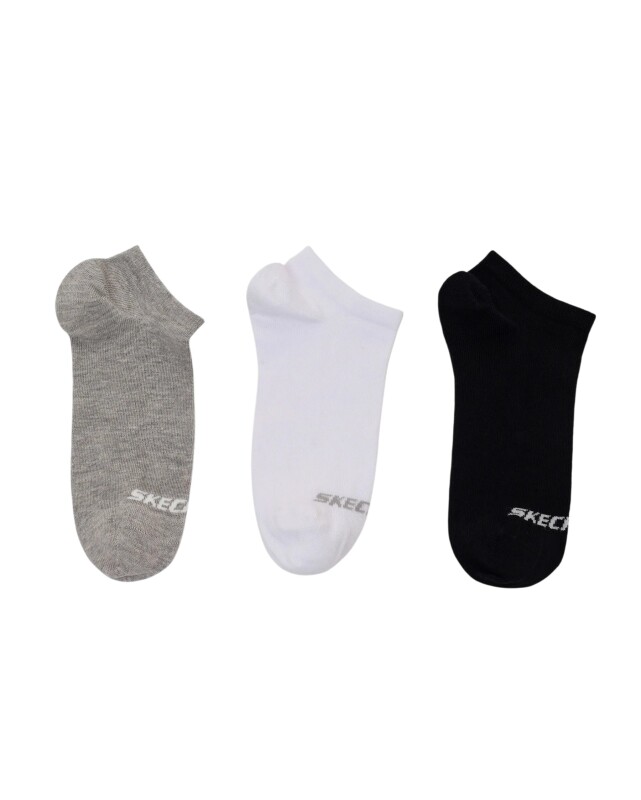 Skechers 3'lü Paket Essential Bilekli Siyah Unisex Çorap - Skechers (1)
