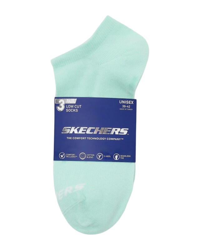 Skechers 3'lü Paket Essential Bilekli Siyah Unisex Çorap - 4