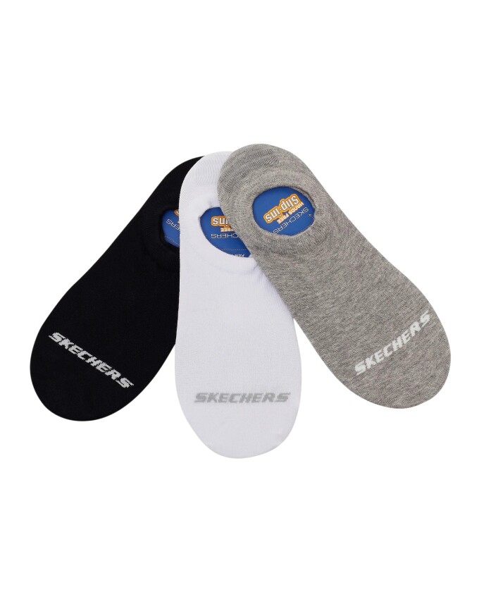 Skechers 3'lü Paket Essential Bileksiz Beyaz Unisex Çorap - 1