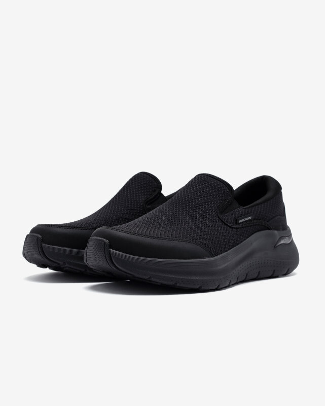 Skechers Arch Fit 2.0 - Vallo Siyah Erkek Günlük Ayakkabı - 5