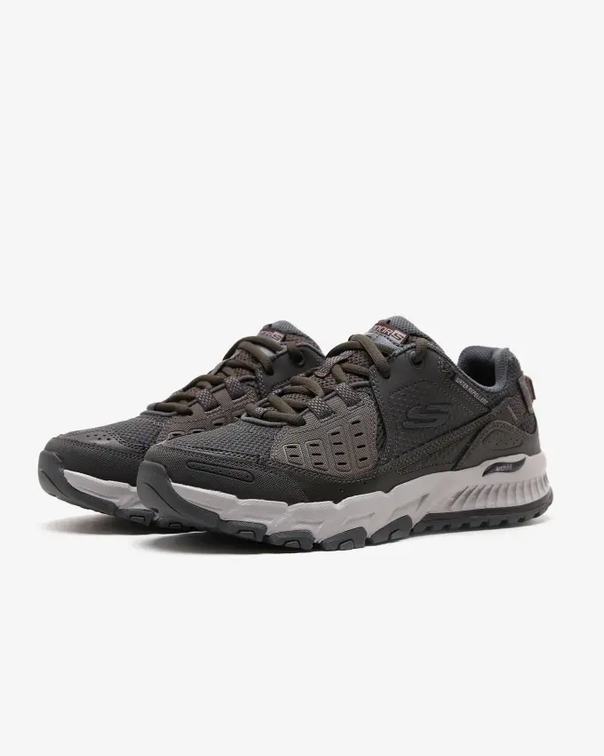 Skechers Arch Fit Escape Plan Gri Erkek Outdoor Ayakkabı - 4