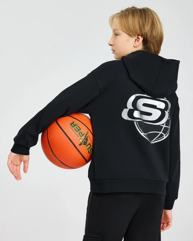 Skechers 2XI-Lock Hoodie Sweatshirt Siyah Çocuk Sweatshirt - Skechers (1)