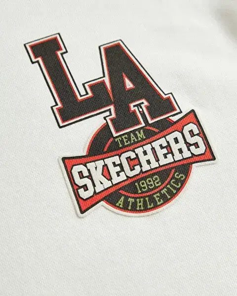 Skechers Fleece Hoodie Beyaz Çocuk Sweatshirt - 5