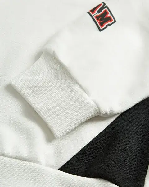 Skechers Fleece Hoodie Beyaz Çocuk Sweatshirt - 6