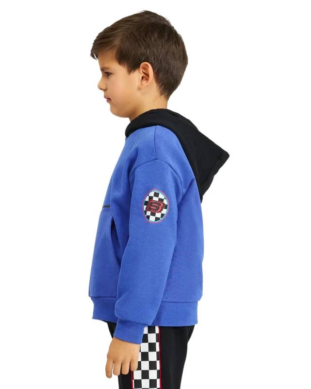 Skechers Fleece Hoodie Mavi Çocuk Sweatshirt - Skechers (1)