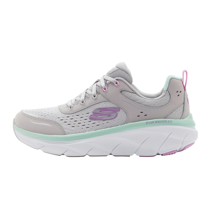 Skechers D'Lux Walker 2.0 - Daisy Doll Gri Kadın Günlük Ayakkabı - Skechers