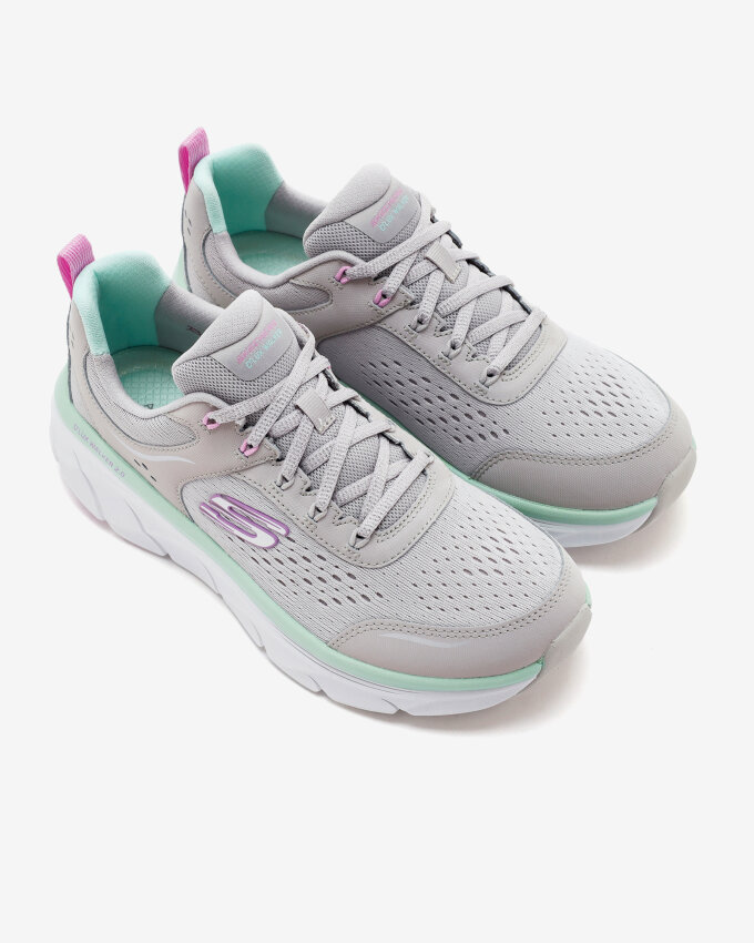 Skechers D'Lux Walker 2.0 - Daisy Doll Gri Kadın Günlük Ayakkabı - 3