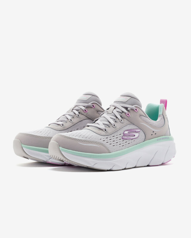 Skechers D'Lux Walker 2.0 - Daisy Doll Gri Kadın Günlük Ayakkabı - 6