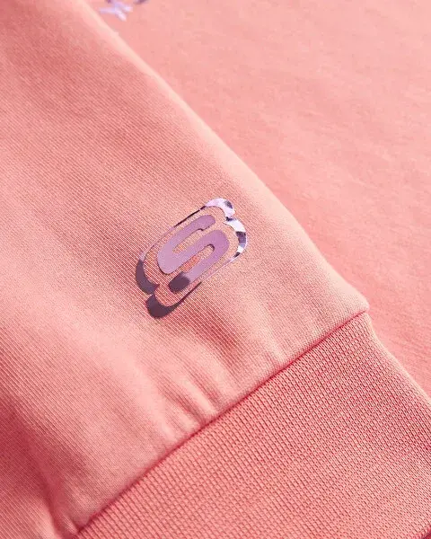 Skechers 2XI-Lock Loose Fit Pembe Çocuk Sweatshirt - 8