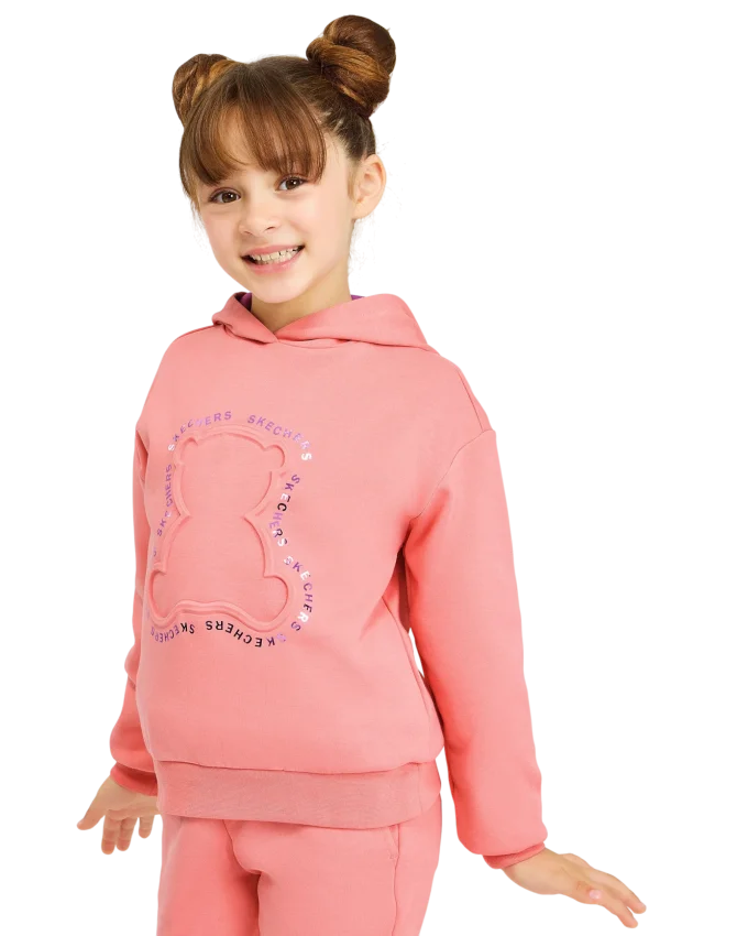 Skechers 2XI-Lock Loose Fit Pembe Çocuk Sweatshirt - 1