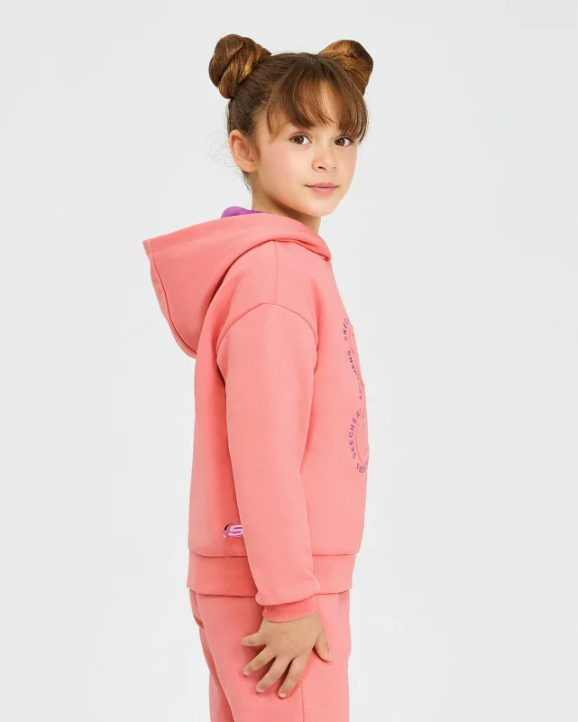 Skechers 2XI-Lock Loose Fit Pembe Çocuk Sweatshirt - Skechers (1)