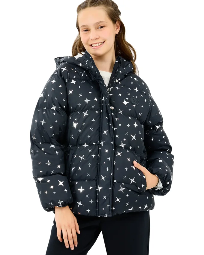 Skechers G Puffer Jacket Siyah Çocuk Mont - 1