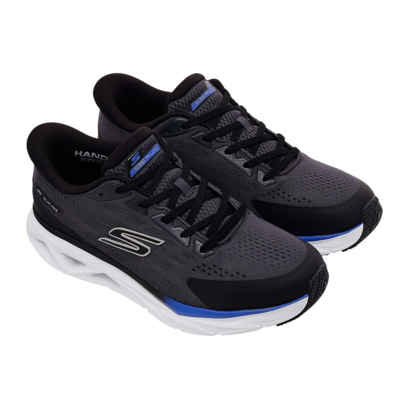 Skechers Glide-Step Vortex Siyah Erkek Günlük Ayakkabı - 4
