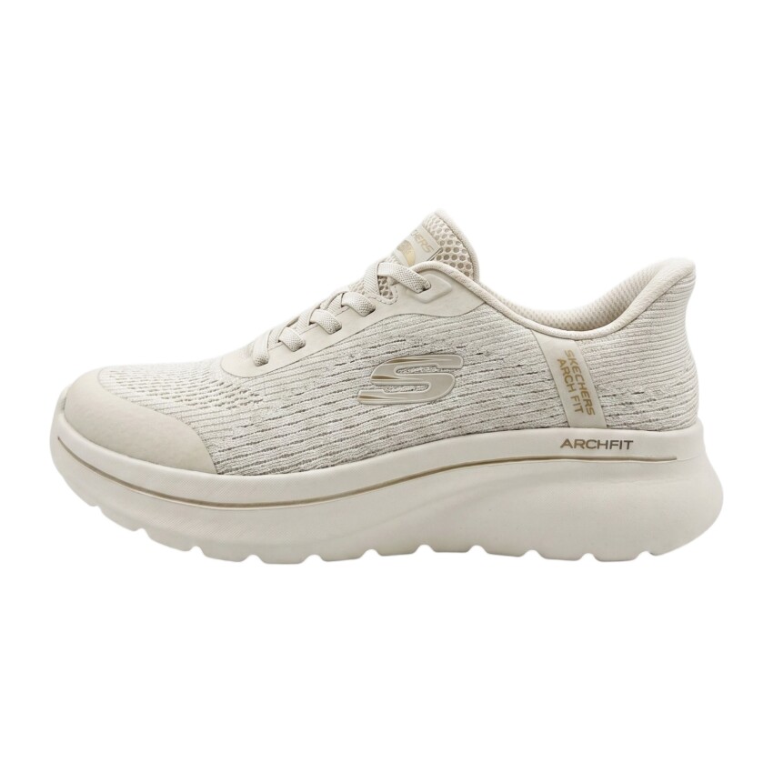 Skechers Go Walk Arch Fit N-Joy Bej Kadın Günlük Ayakkabı - 1
