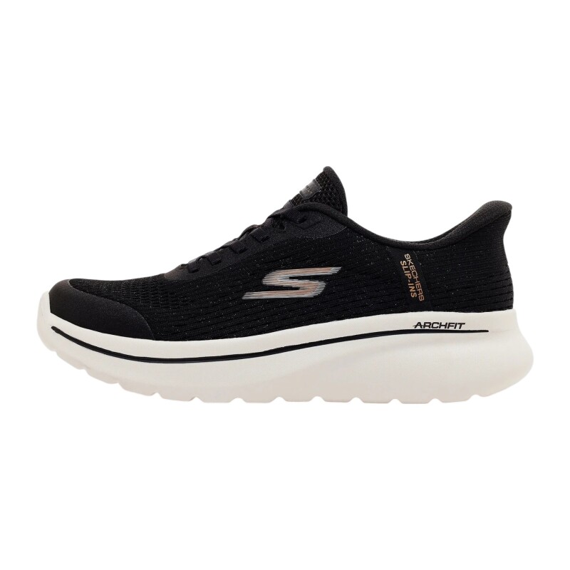 Skechers Go Walk Arch Fit N-Joy Siyah Kadın Günlük Ayakkabı - Skechers