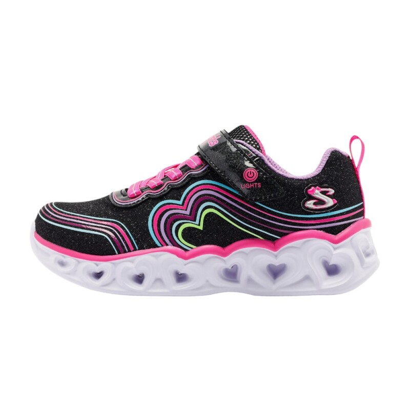 Skechers Hear Lights-Retro Hearts Siyah Çocuk Günlük Ayakkabı - Skechers