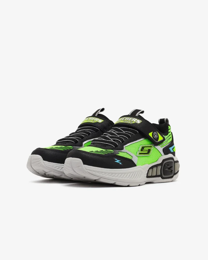 Skechers Light Storm 3 Siyah-Yeşil Çocuk Günlük Ayakkabı - 5