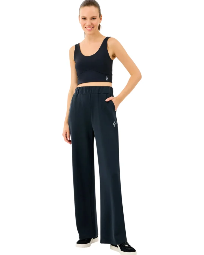 Skechers Lounge Loose Wide Leg Siyah Kadın Eşofman Altı - 4